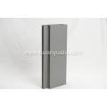Anodized aluminum curtain wall profiles